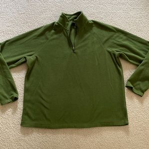 EUC lands end fleece quarter zip